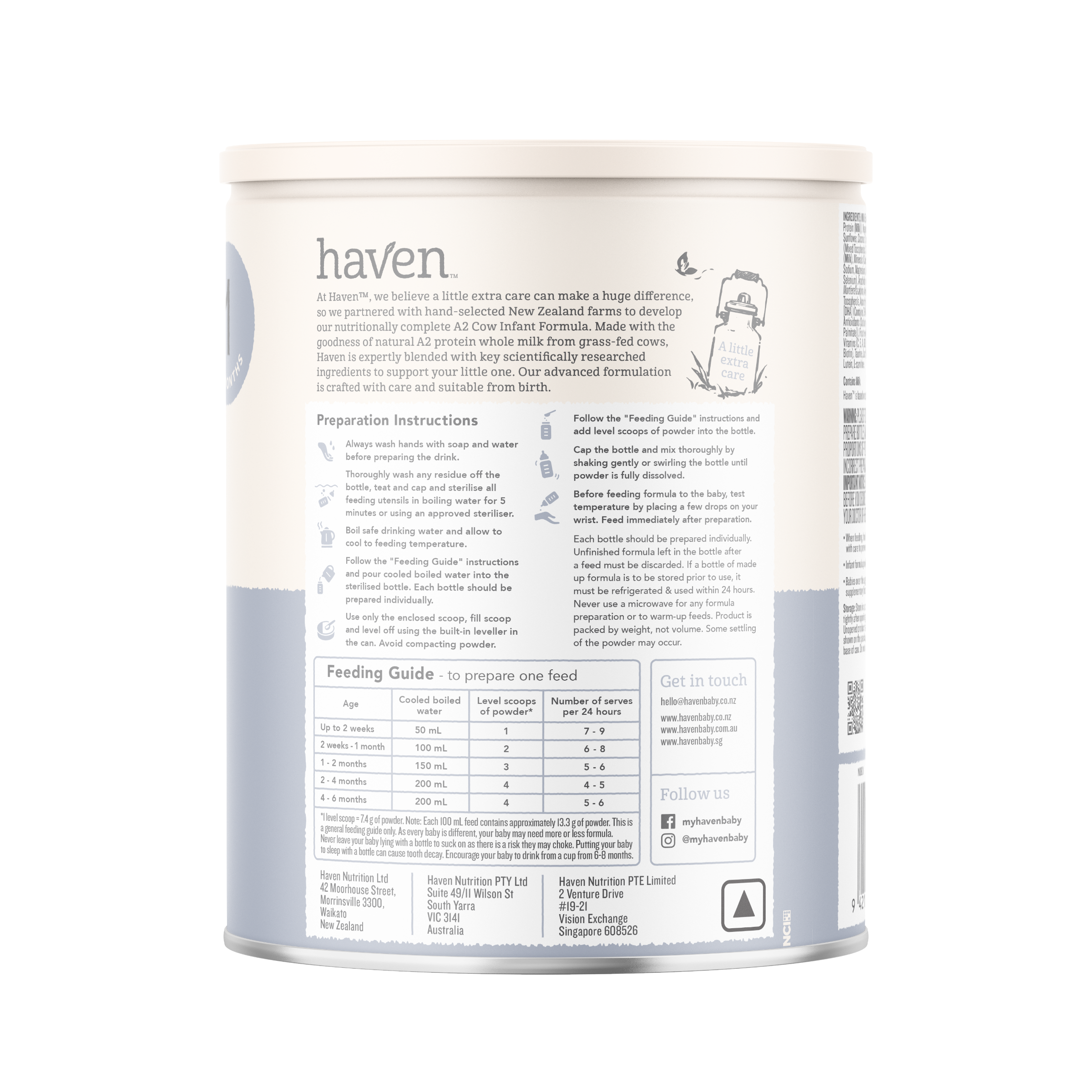 Haven A2 Cow Infant Formula